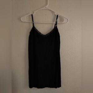 Girl's Black "Just Be" Spaghetti Strap